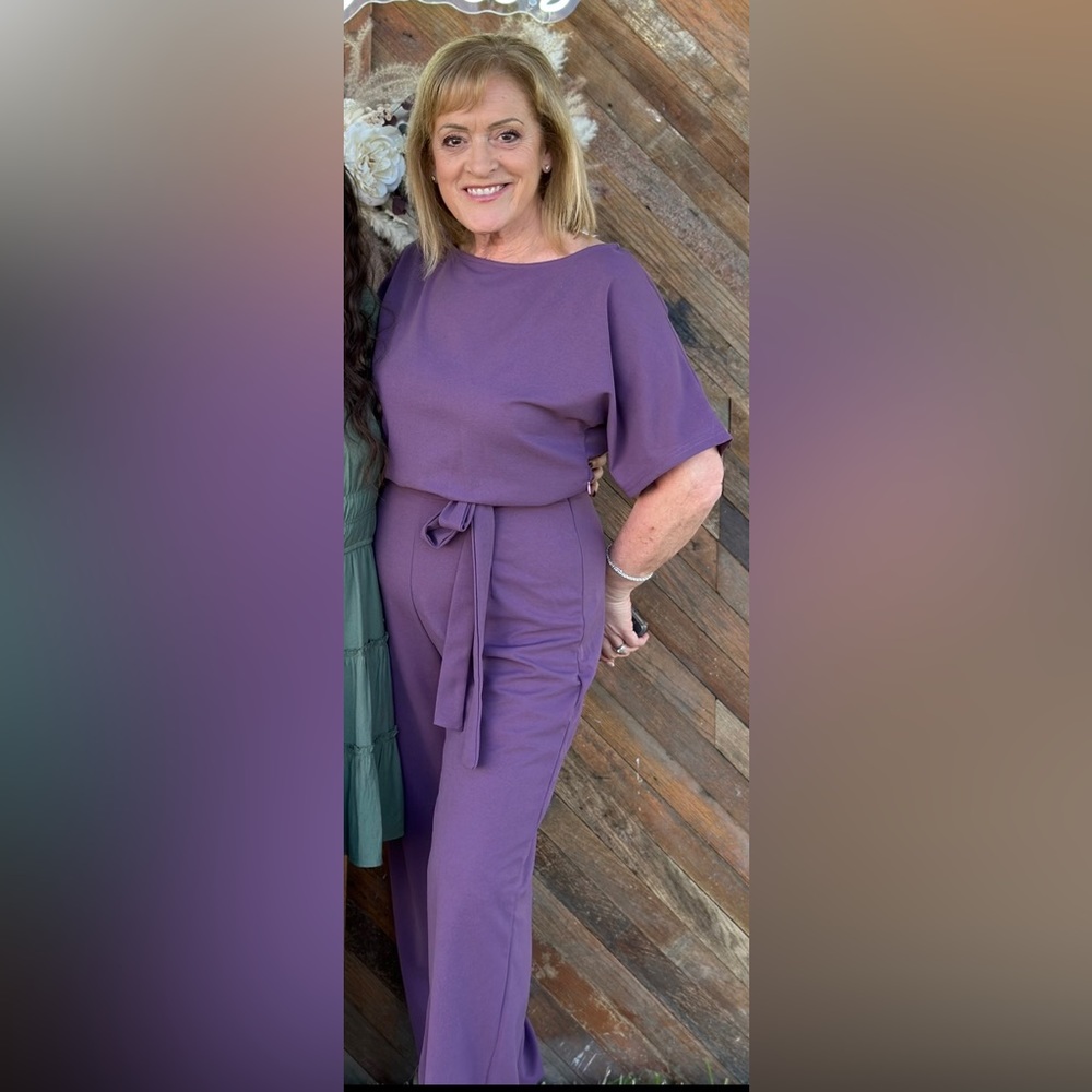 Light purple comfy jumpsuit!